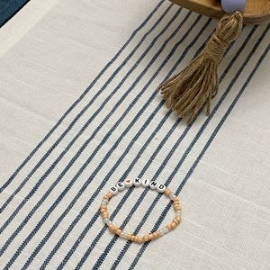 Handmade Beaded Mantra Bracelet